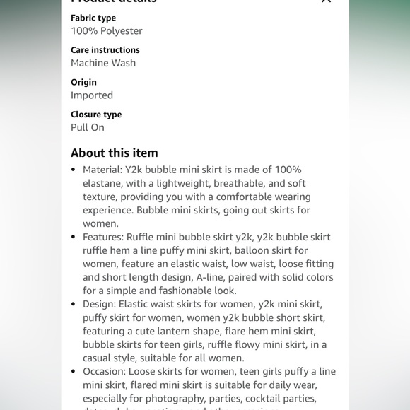 Amazon - Bubble Skirt - Picture 7 of 7